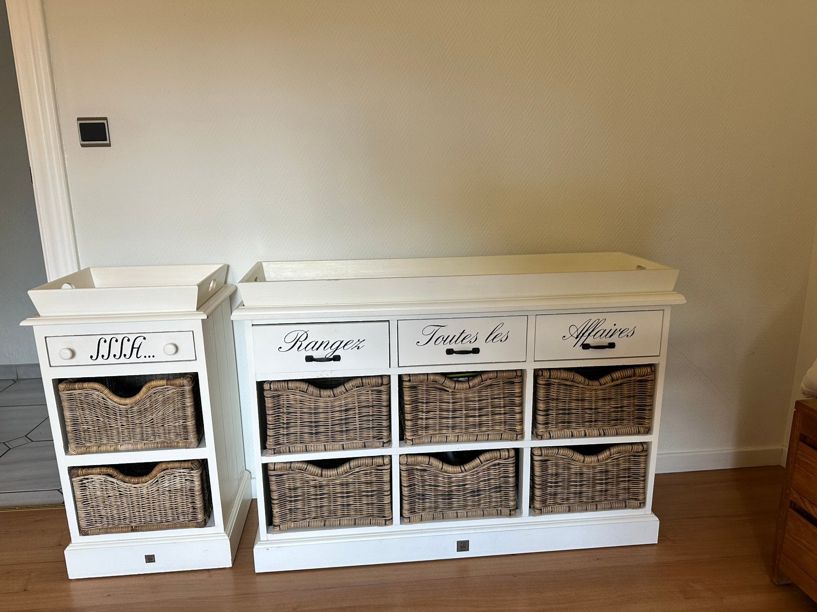 2 Opbergkastjes, Ophalen, Zo goed als nieuw, Cottage stijl