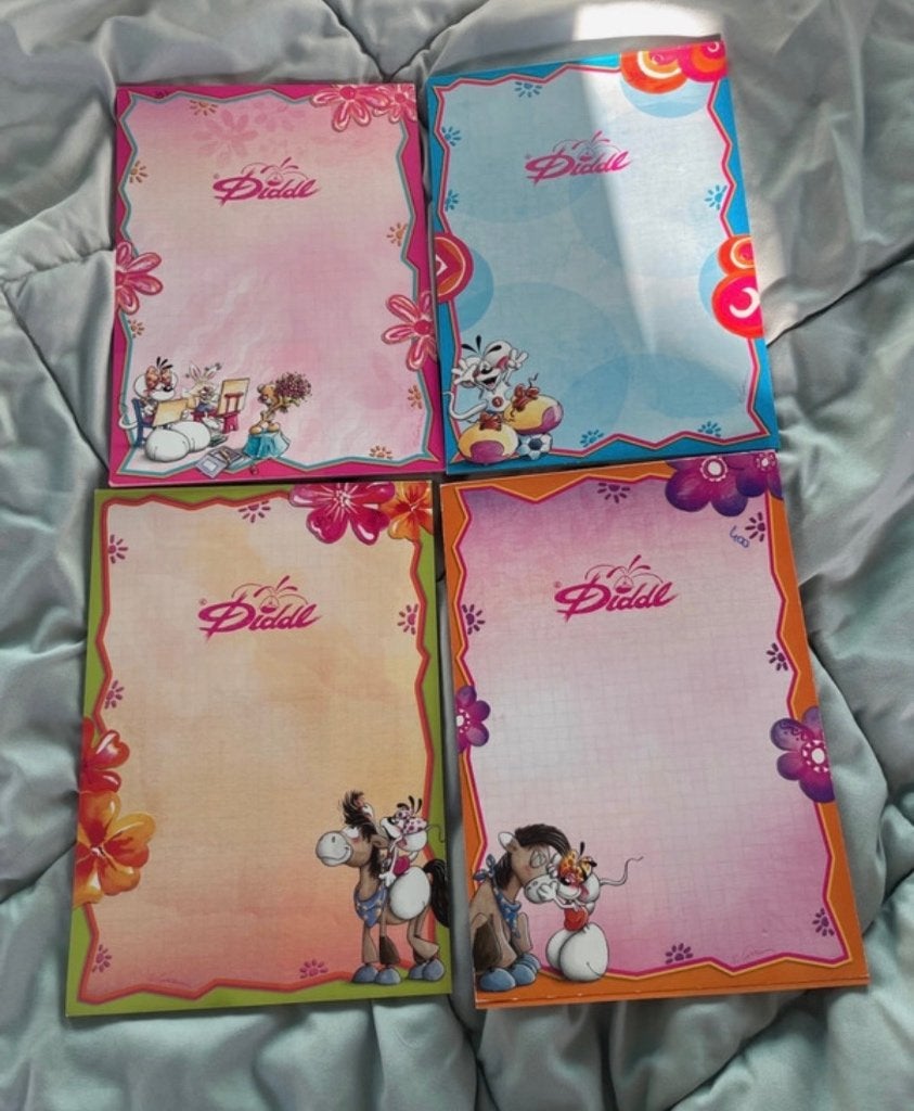4x A5 nr 397, 398, 399, 400, Ophalen, Diddl, Zo goed als nieuw, Papier, Kaart of Schrift