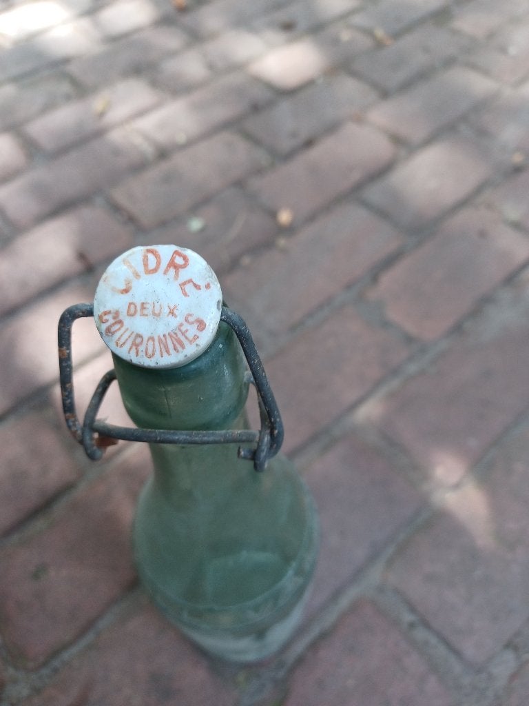 Vintage fles Cidre deux couronnes, Ophalen, Huis en Inrichting