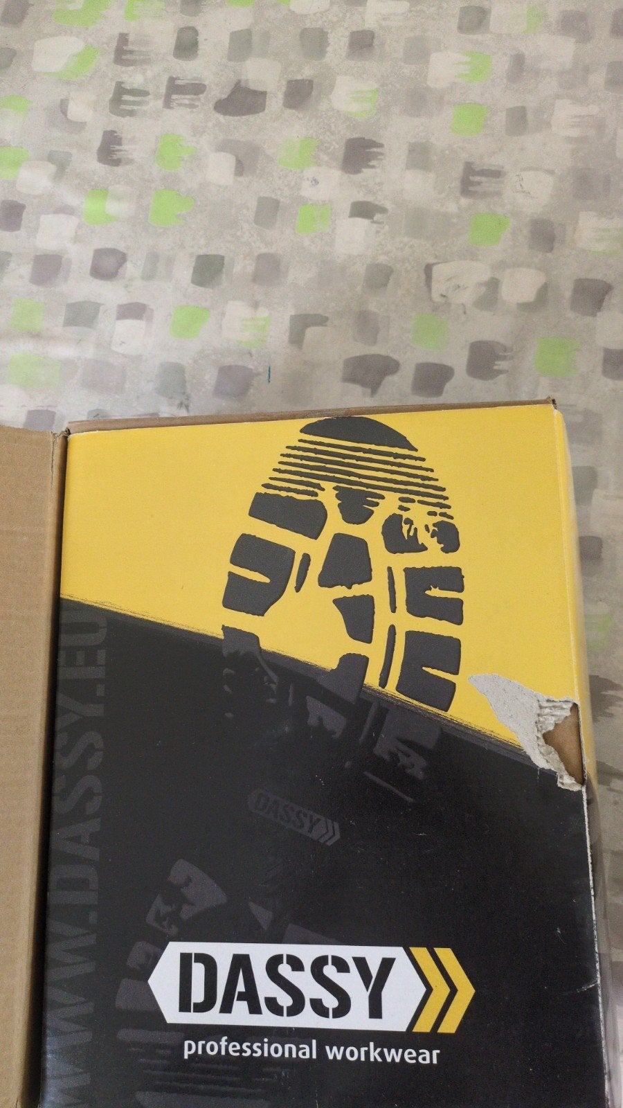 werk schoenen merk dassy, Ophalen