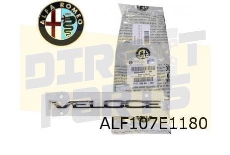 Alfa Romeo Giulia achterklepembleem tekst ''Veloce''  Origin, -, Verzenden, -, Nieuw