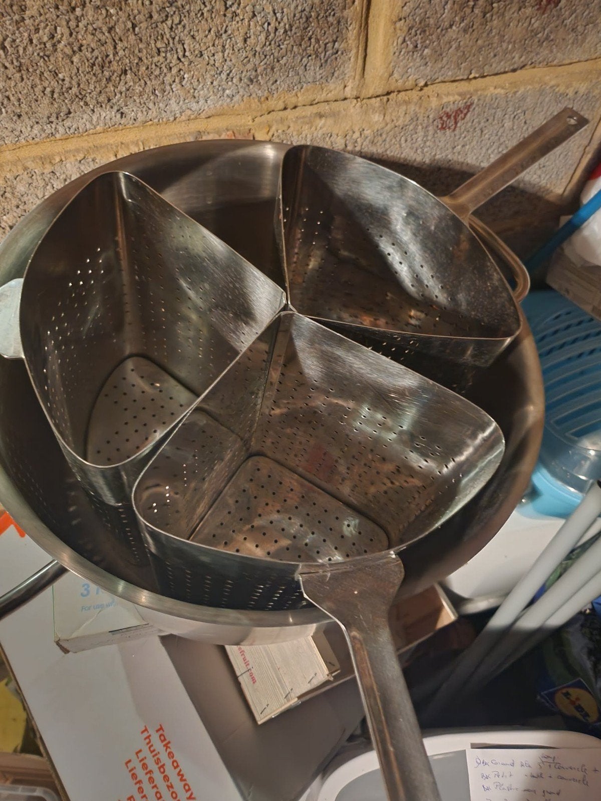 marmite traiteur- passoire à pâtes, Enlèvement, Casserole