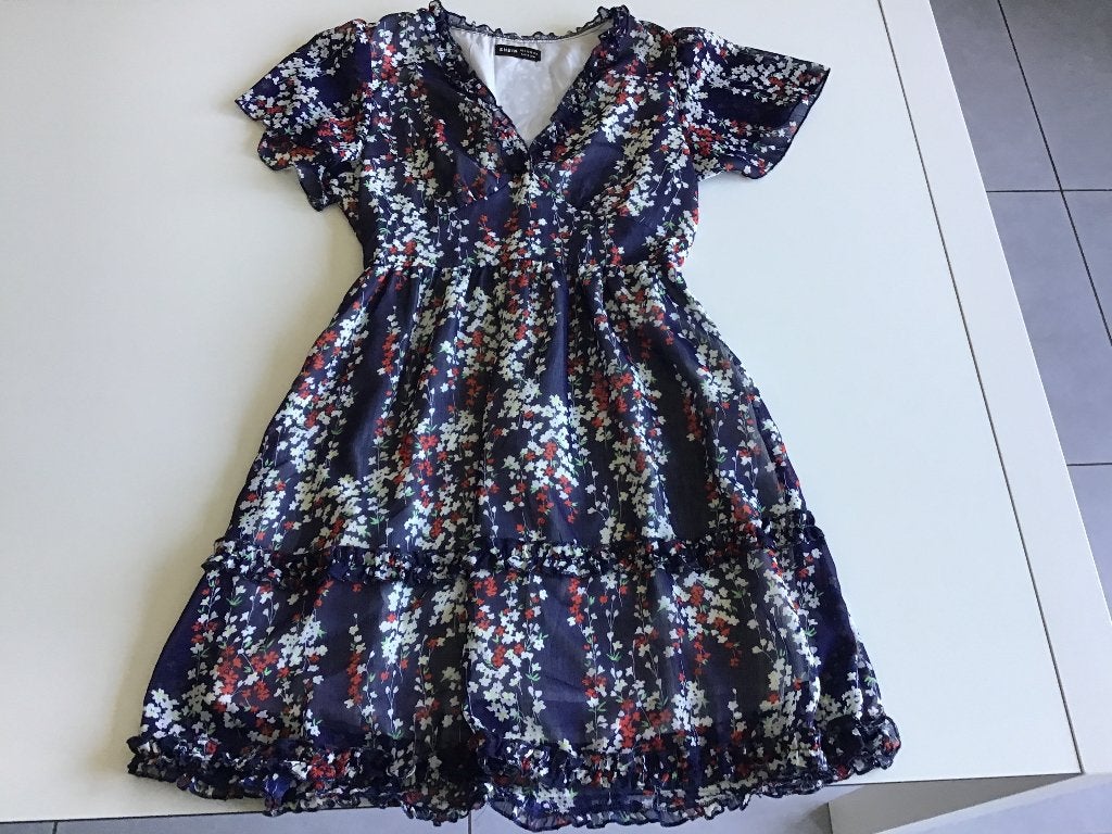 Jurk, Blauw, Ophalen of Verzenden, Zo goed als nieuw, Maat 36 (S)