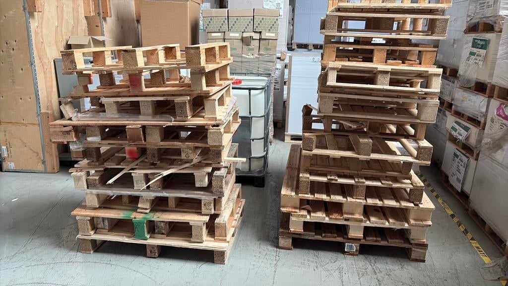 Rest en schade pallets, Enlèvement