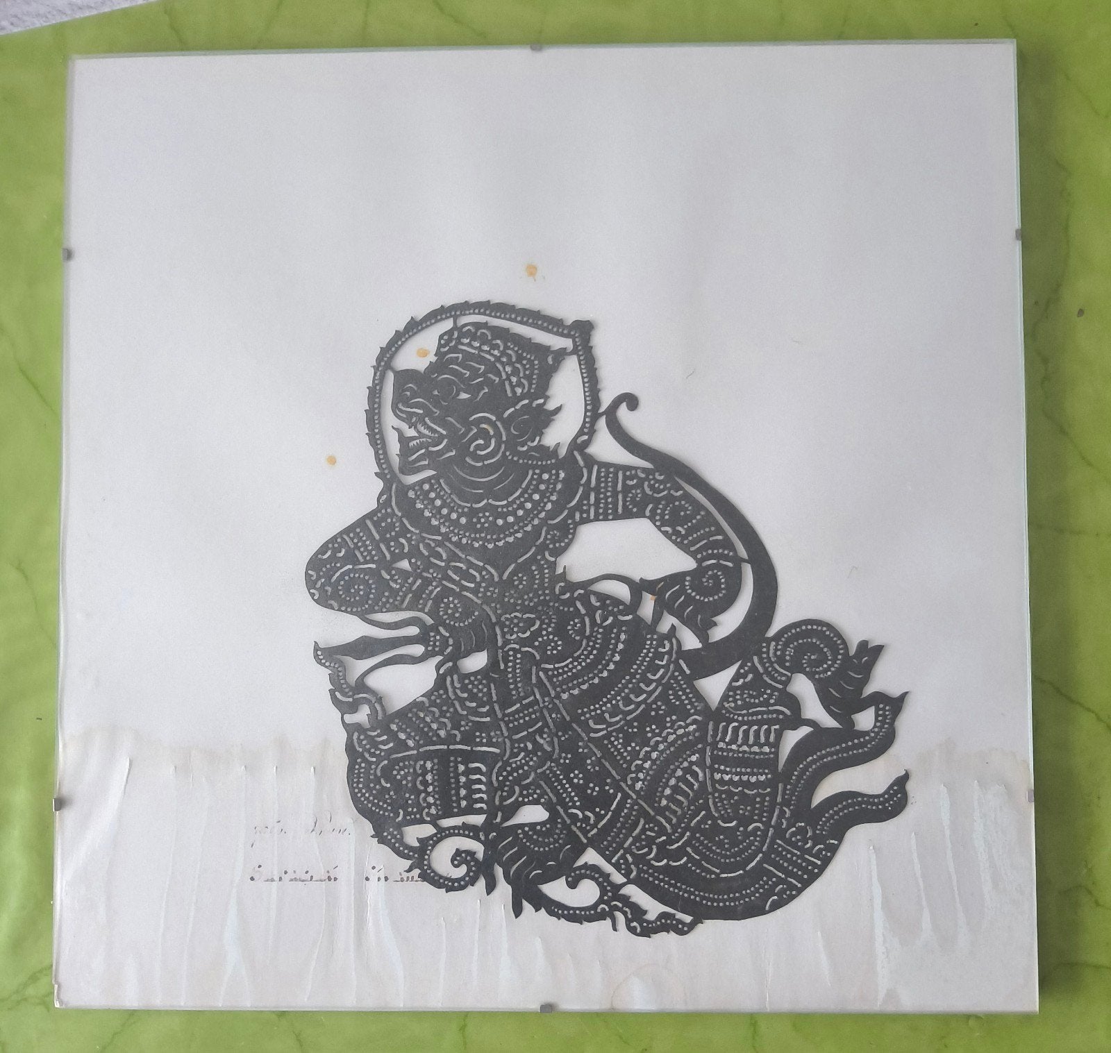 Bufelhuid snijkunst,uit Thailand, Collections, Cartes de naissance & Cartes de visite, Enlèvement ou Envoi