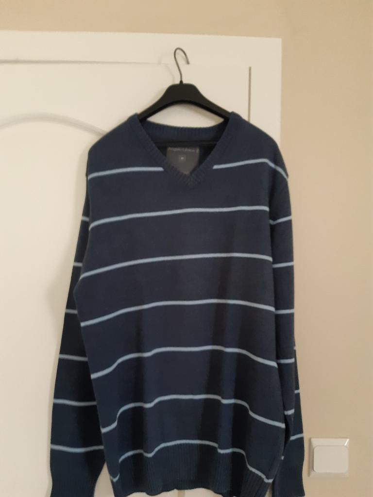 Pull à col en V taille M., Enlèvement ou Envoi, C&A Angelo Litrico, Porté, Bleu