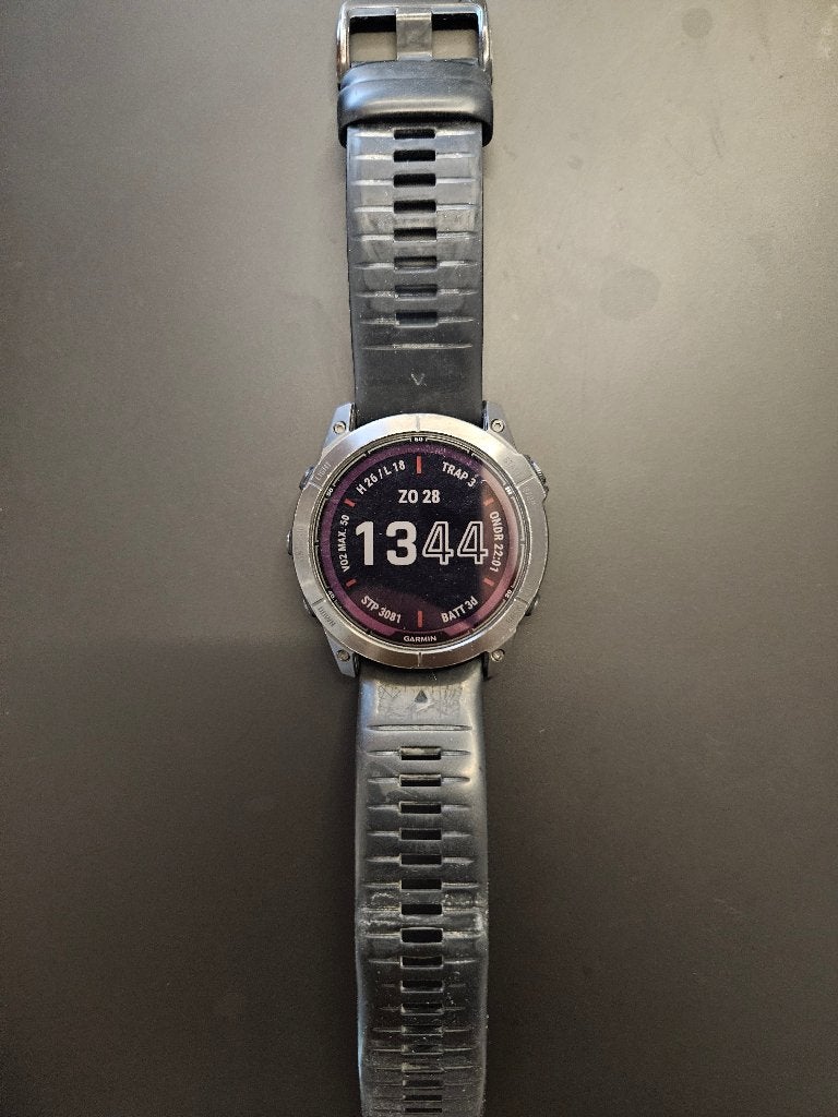 Garmin Fenix 7x Pro Sapphire Solar, Handtassen en Accessoires, Sporthorloges, Gebruikt, Zwart, Garmin, Ophalen of Verzenden
