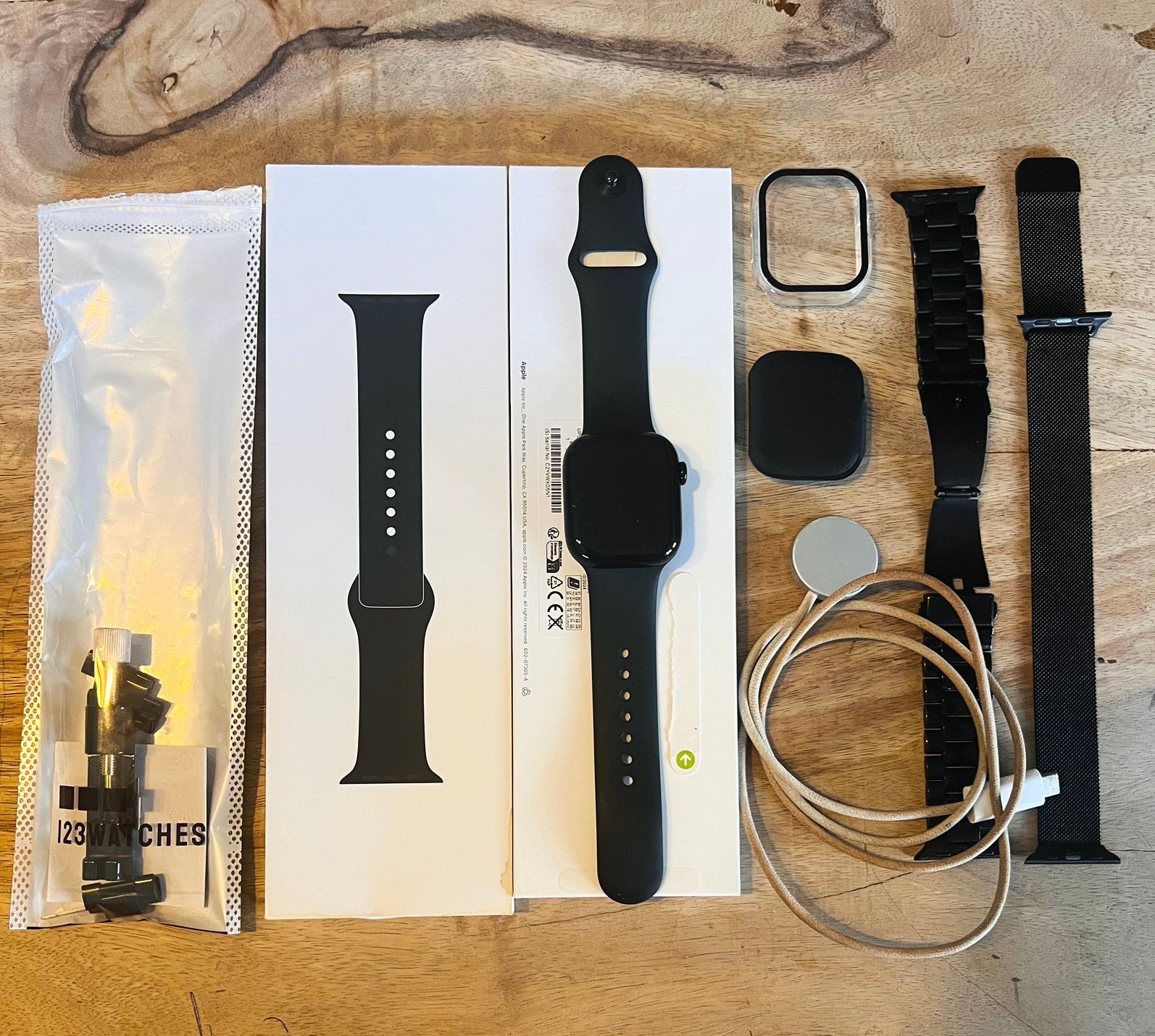 Apple Watch Series 10 Black 42mm TOPSTAAT! + Extra’s!, Ophalen, Zwart, IOS, Zo goed als nieuw