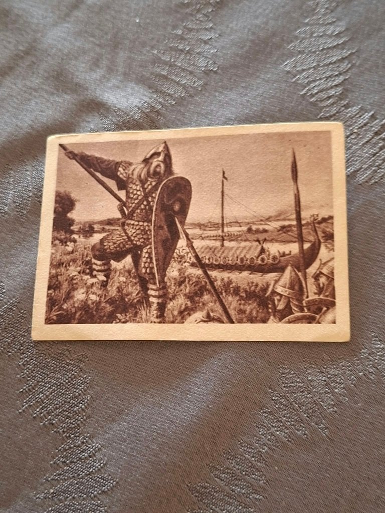 Prentje/Chromo : Invasie der Noormannen / Historia, Verzamelen, Gebruikt, Ophalen of Verzenden, Voor 1940, Prent