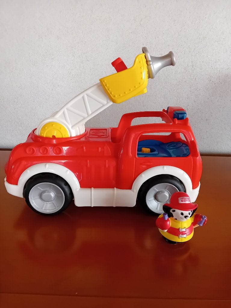 Brandweerwagen - little people van Fisher Ptice, Enlèvement, Comme neuf, Avec lumière