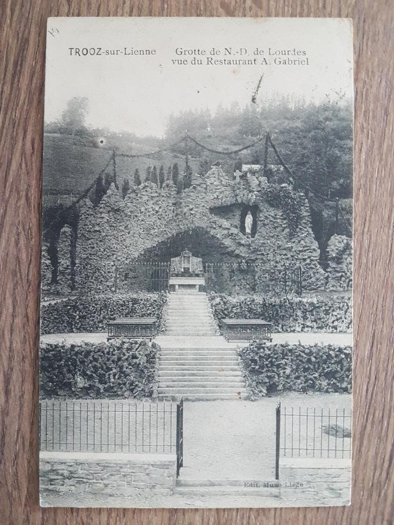 Postkaart Trooz -sur- Lienne Grotte N.D. Lourdes, Ophalen of Verzenden, Voor 1920, Gelopen, Luik