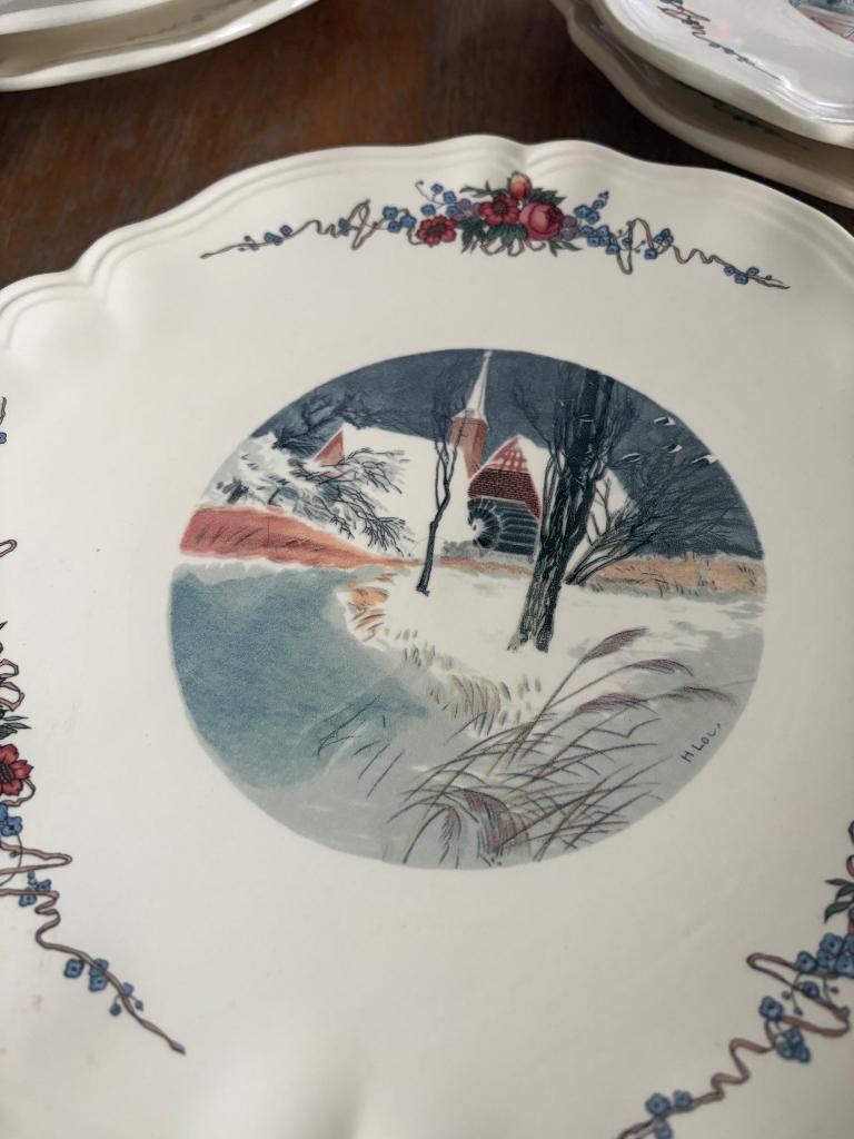 6 Assiettes Sarreguemines Obernai, Enlèvement