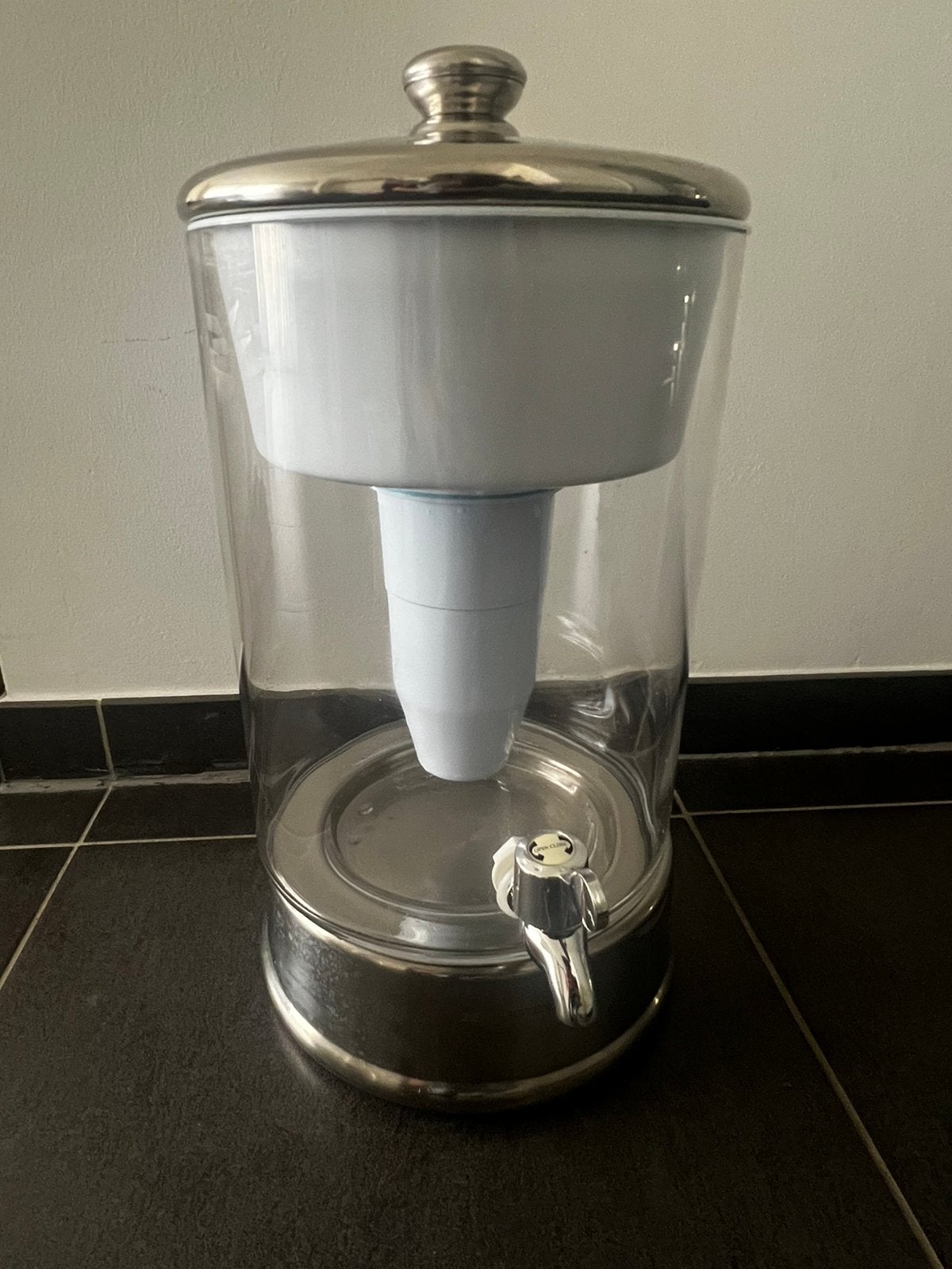 Waterfilter Zero Water, Verre, Enlèvement, Comme neuf, Avec couvercle