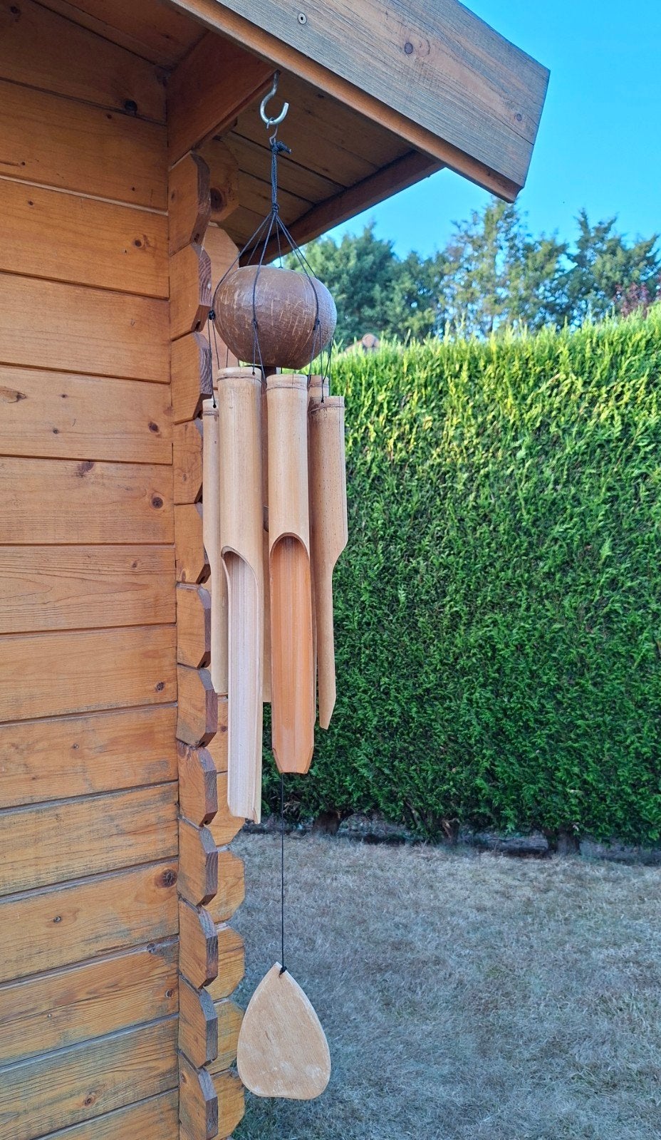 Carillon à vent en bois avec noix de coco, Enlèvement