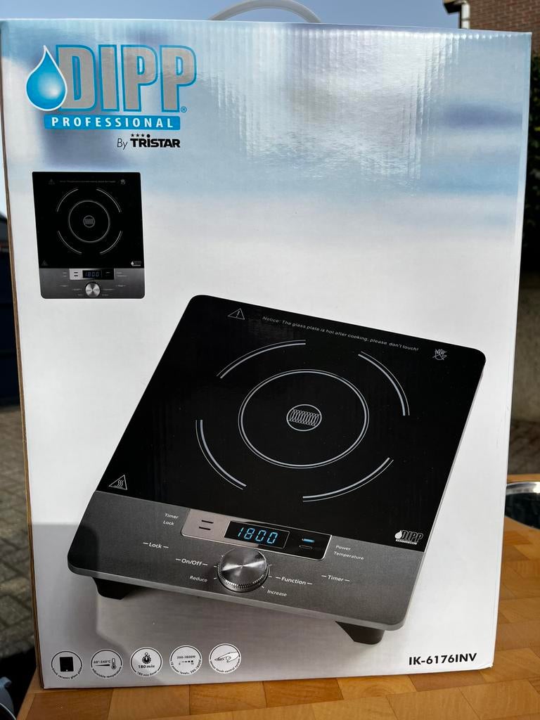 Inductiekookplaat DIPP Professional by Tristar (IK-6176INV), Elektronische apparatuur, Ophalen, Nieuw, Vrijstaand, Elektrisch