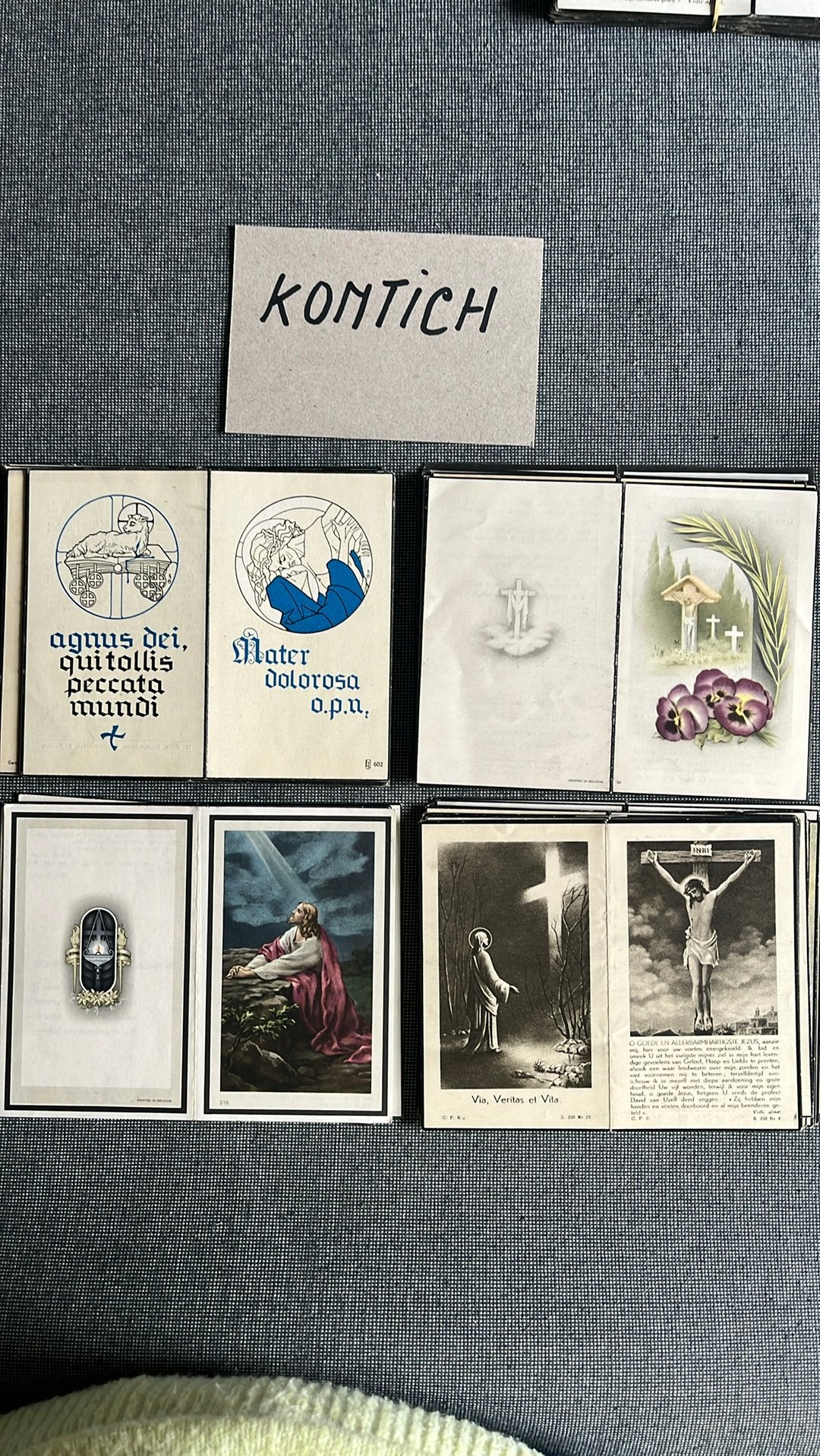 Kontich : 103 bidprentjes (zie lijstje), Ophalen of Verzenden