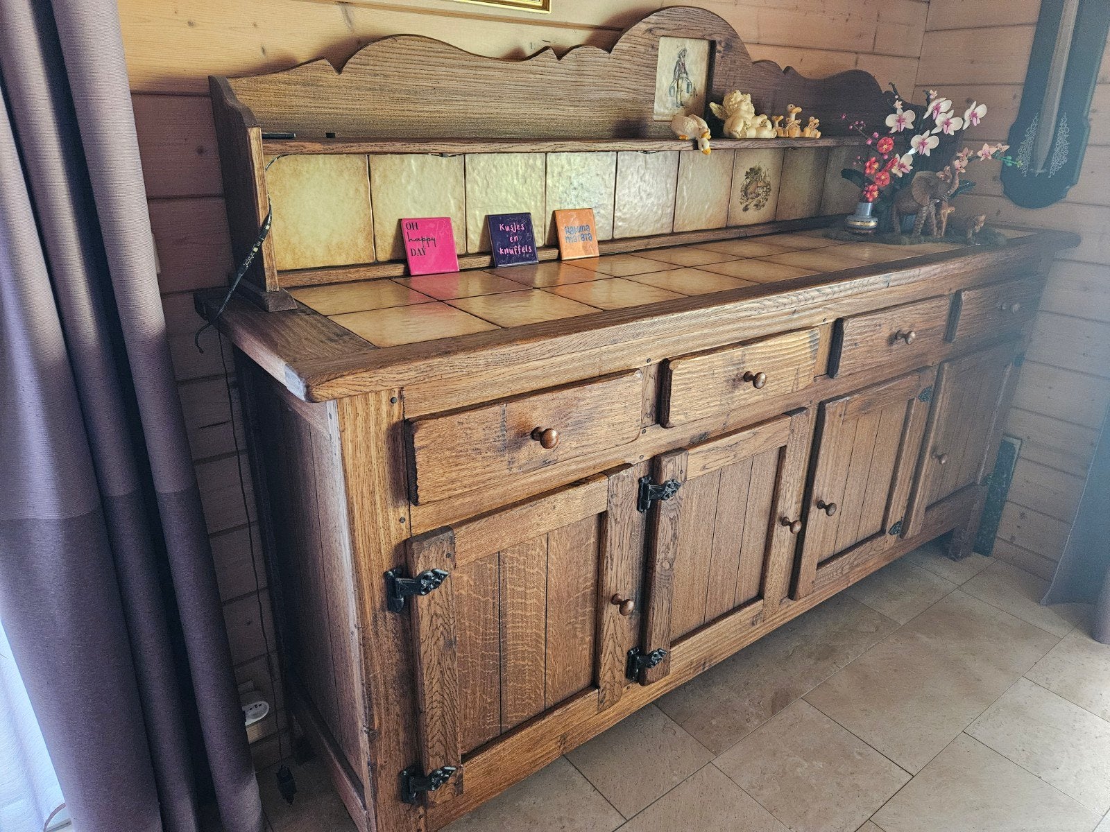 Eiken eetkamer, Huis en Inrichting, Kasten | Dressoirs, Ophalen