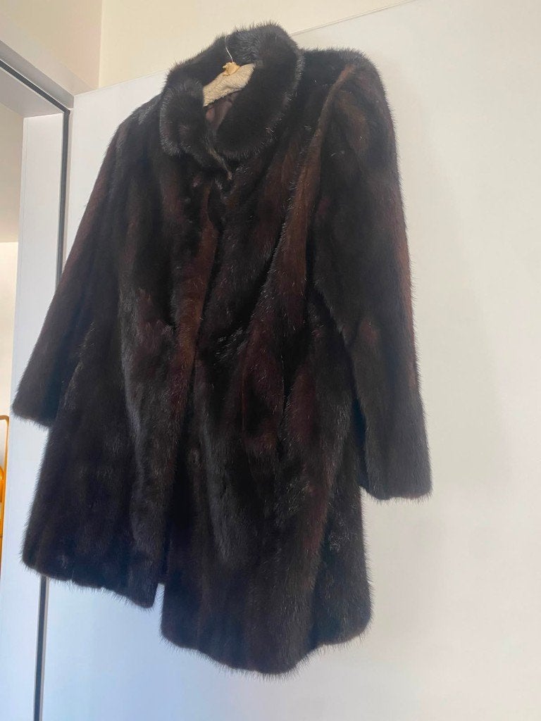 Dames nertsjas maat 44, Kleding | Dames, Jassen | Winter, Ophalen, Zo goed als nieuw, Maat 42/44 (L), Bruin