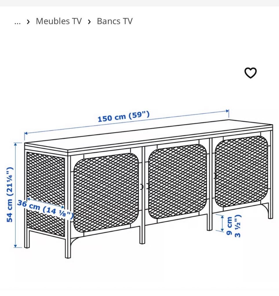 meuble tv, Maison & Meubles, Enlèvement, Comme neuf