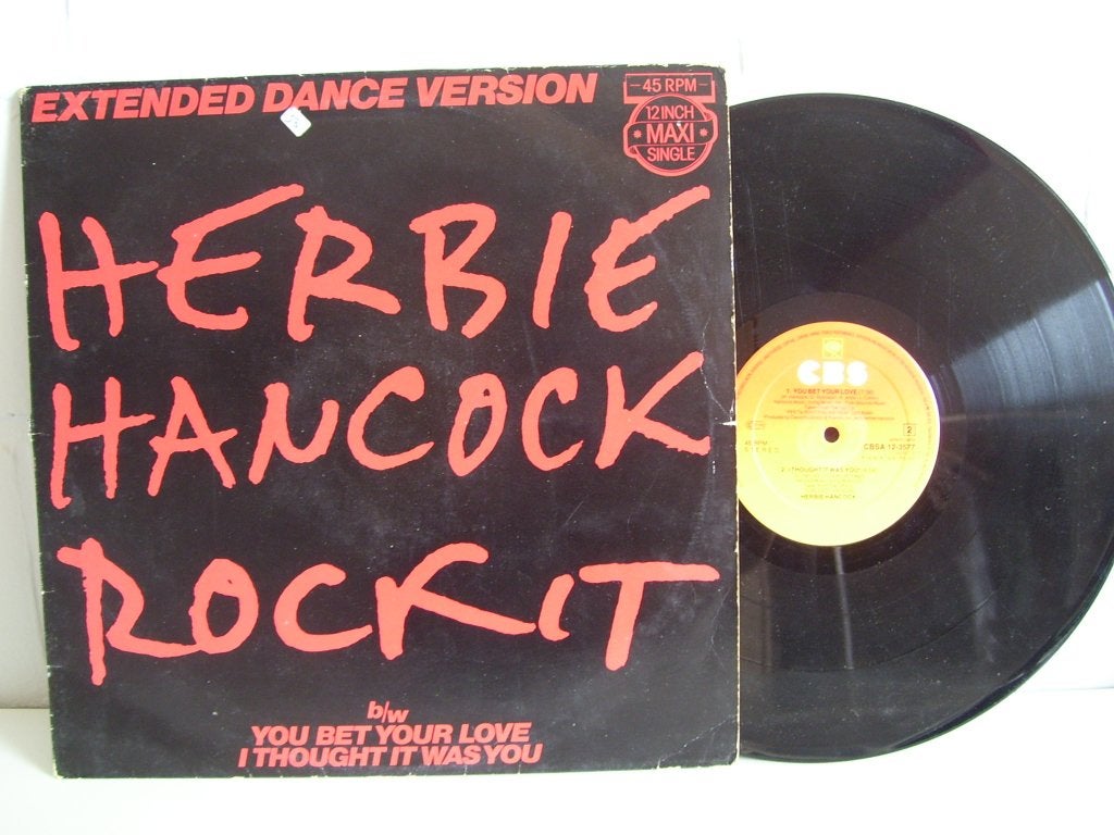 HERBIE HANCOCK  rockit ( extended dance version ), Gebruikt, Originele persing, 1980 - 1989, Ophalen of Verzenden