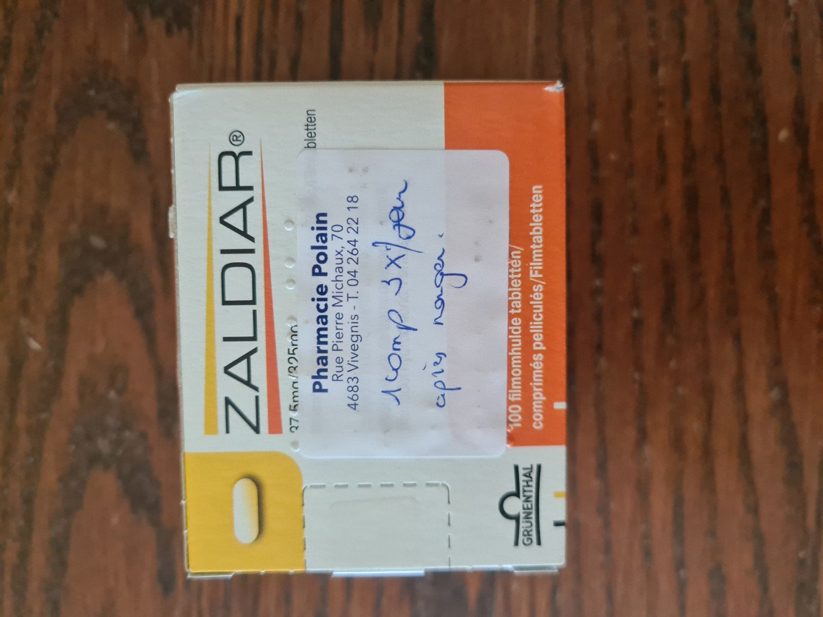 Zaldiar 37.5/325.