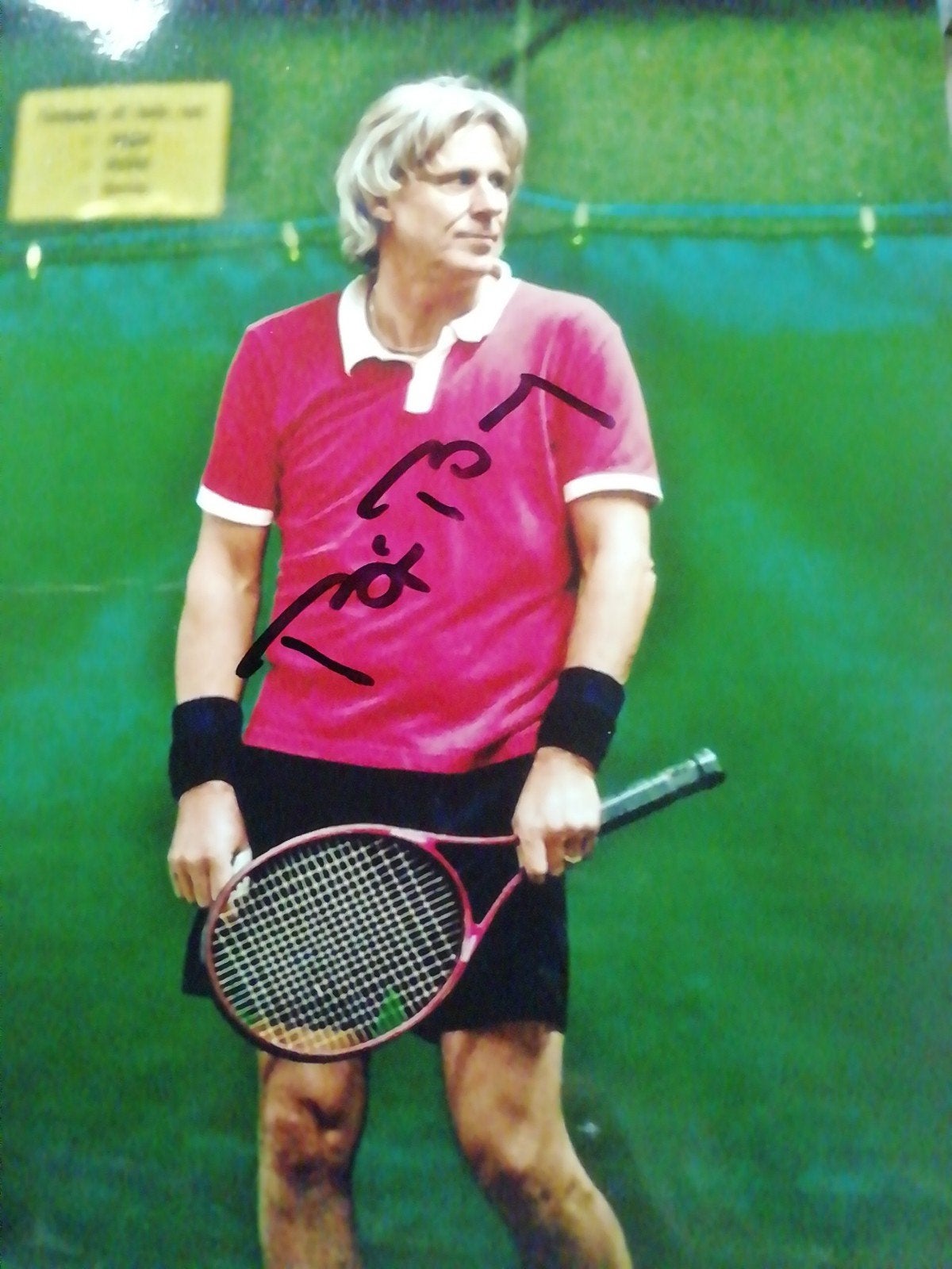 Bjorn Borg Borg originele handtekening, Verzamelen, Ophalen of Verzenden, Zo goed als nieuw, Foto of Kaart, Gesigneerd