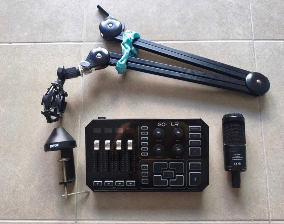 GoXLR + Audio-Technica AT2020 + RØDE PSA1, Ophalen, Zo goed als nieuw, Studiomicrofoon