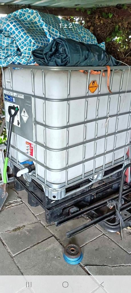 Watertank 1000l, Ophalen, Met kraantje