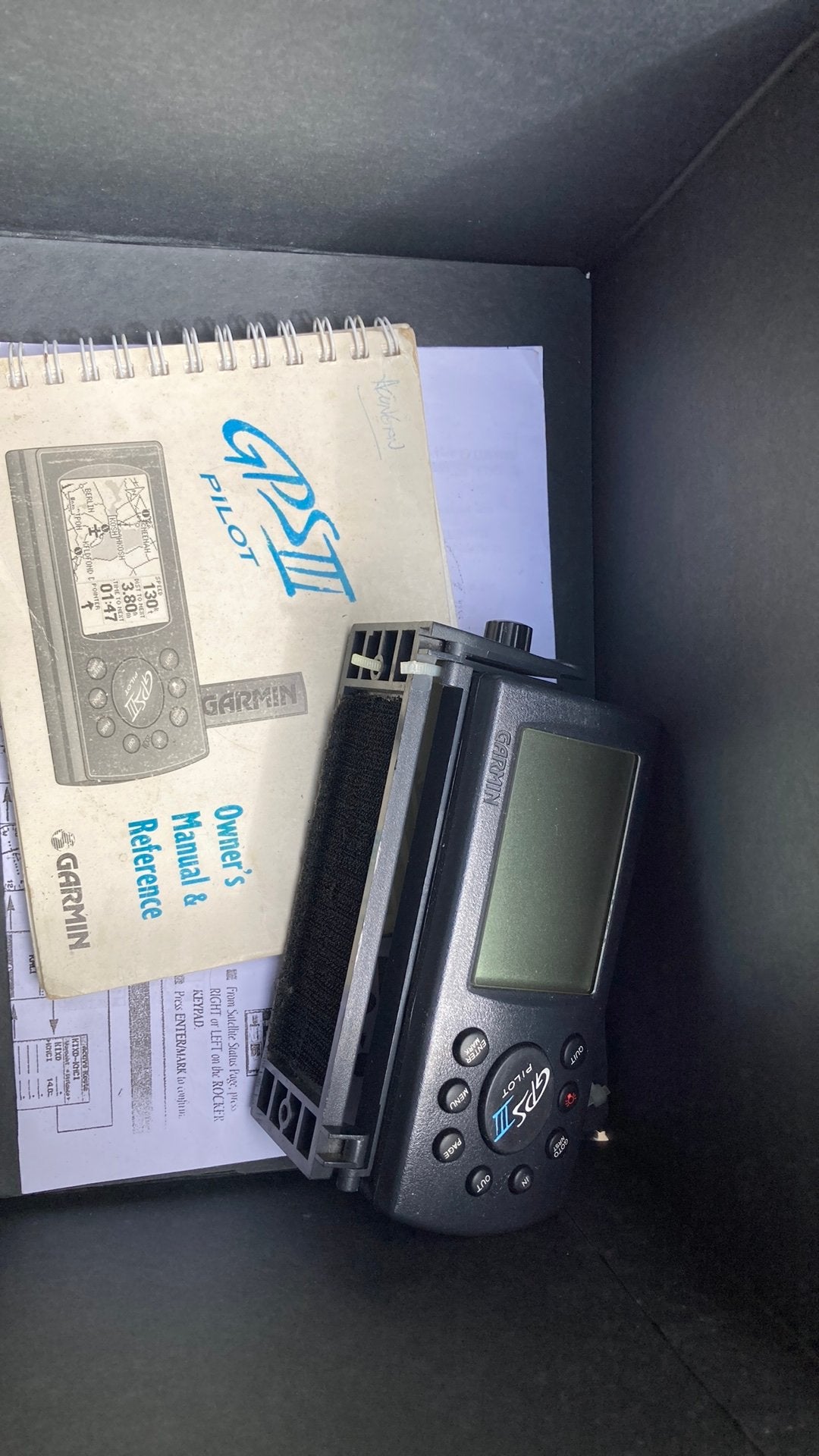 Vintage Garmin GPS III Pilot Cockpit GPS – Handheld, Verzamelen, Luchtvaart en Vliegtuigspotten, Ophalen, Zo goed als nieuw