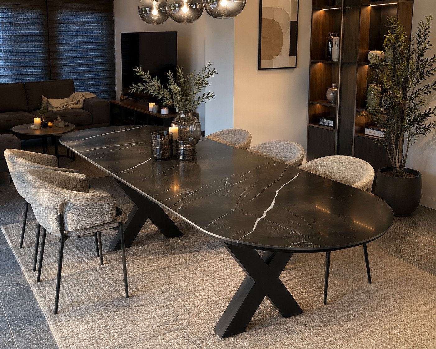 Table ceramique 280x90 toujours emballee, Maison & Meubles, Noir
