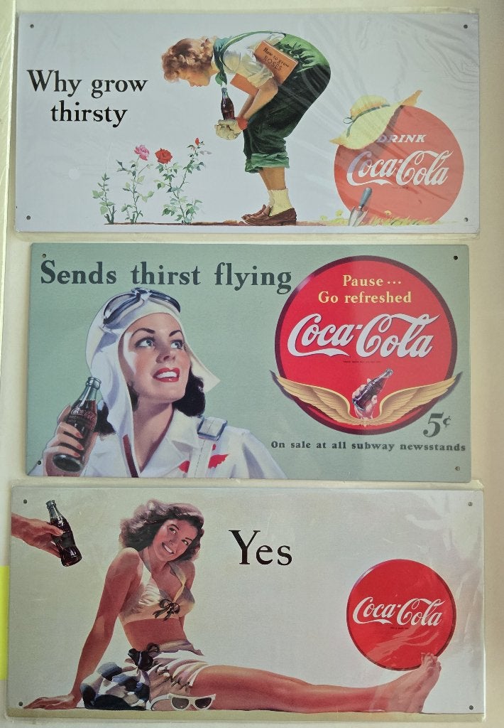 Coca-Cola metalen bordjes, Ophalen of Verzenden, Nieuw, Reclamebord