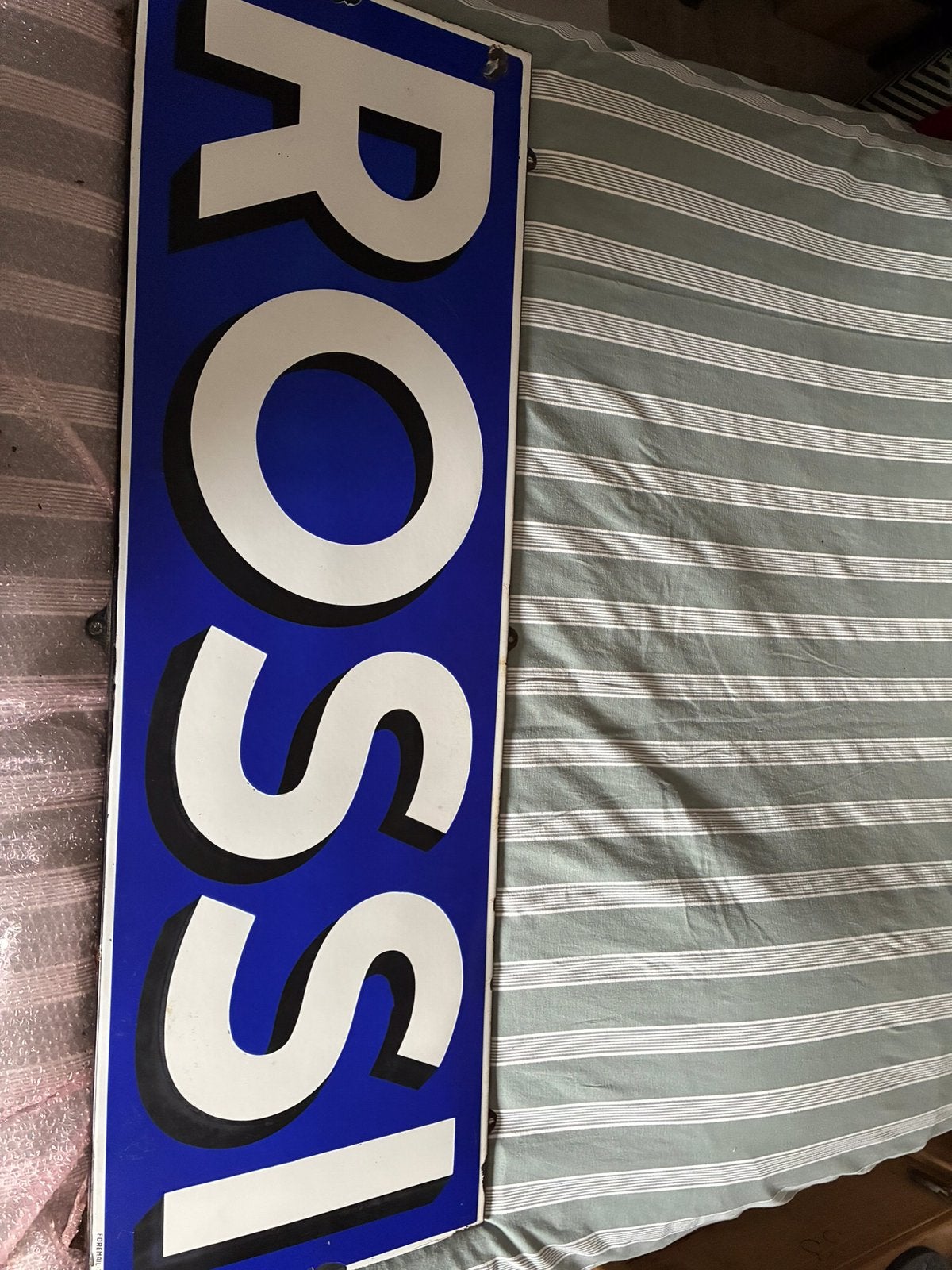 Emaille bord ROSSI, Ophalen, Gebruikt, Reclamebord