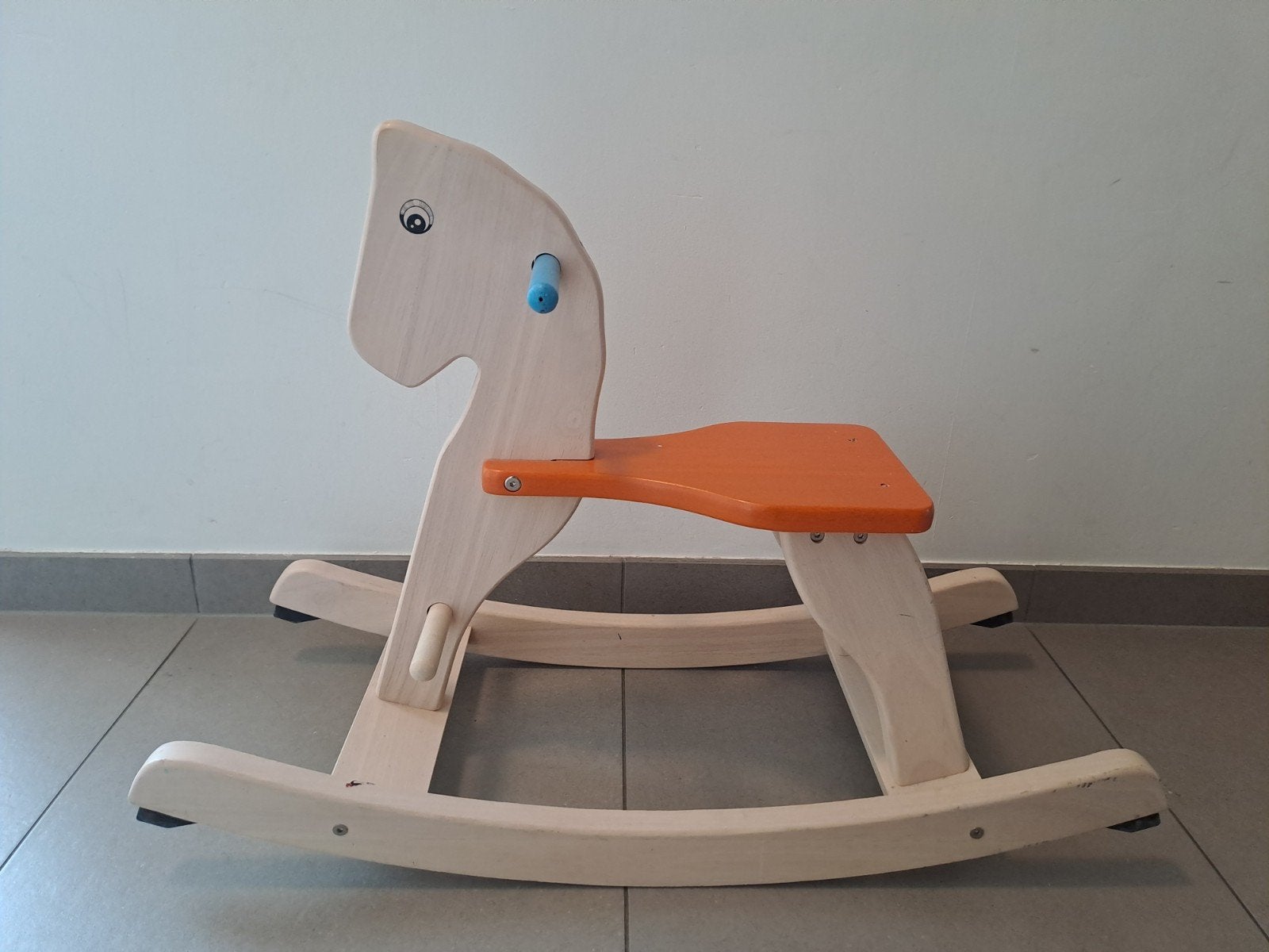 houten schommelpaard, Ophalen, Gebruikt