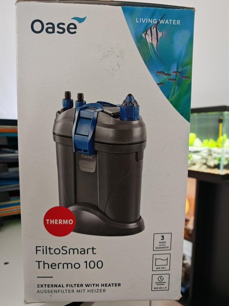 Oase FiltoSmart Thermo 100 — als nieuw, Dieren en Toebehoren, Ophalen, Oase, Inclusief deksel, Zo goed als nieuw