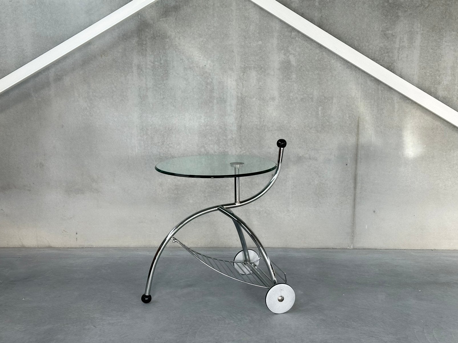 Modernistische mid-century bartrolley, Enlèvement, Comme neuf