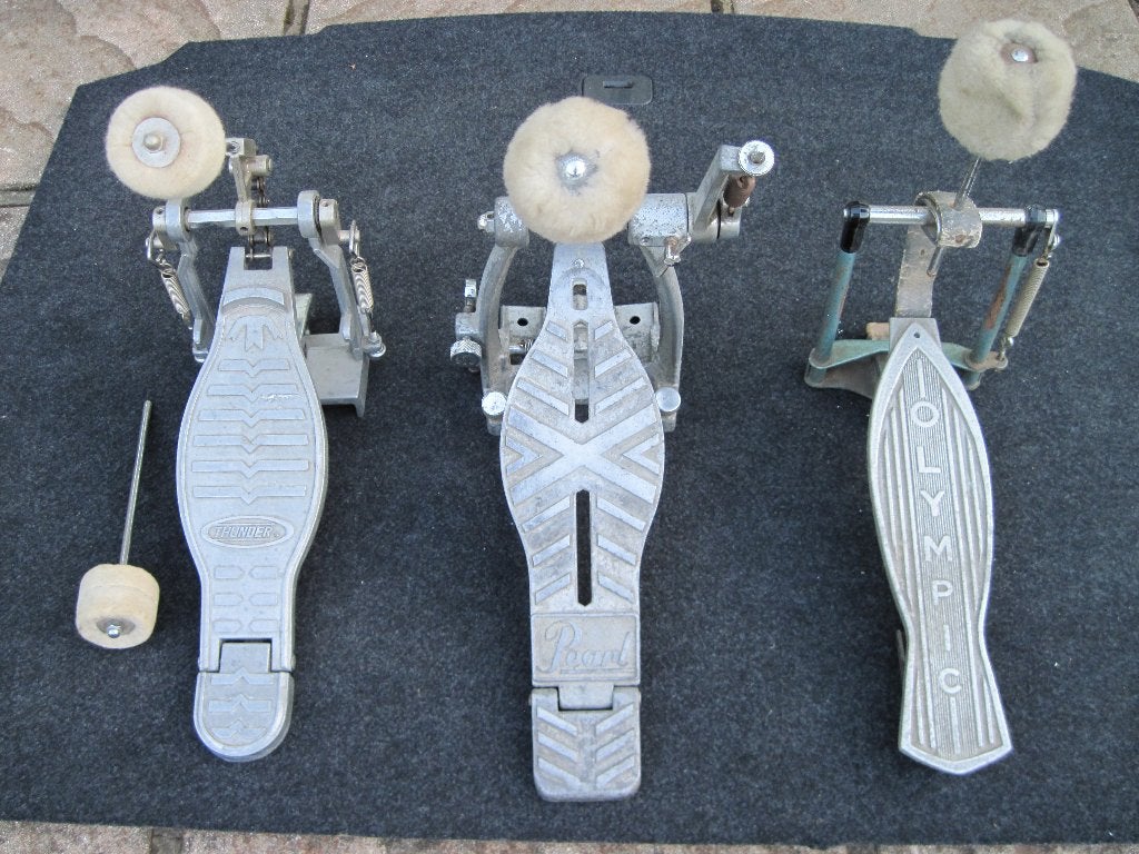 3 drum pedalen, Pearl - Thunder - Olympic., Muziek en Instrumenten, Drumstellen en Slagwerk, Verzenden, Pearl