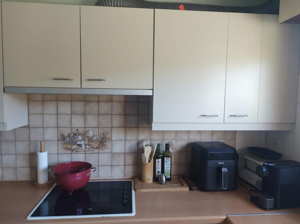 Complete keuken met toestellen dit weekend uitbreken, Ophalen, Gebruikt, Crème, Hoekkeuken