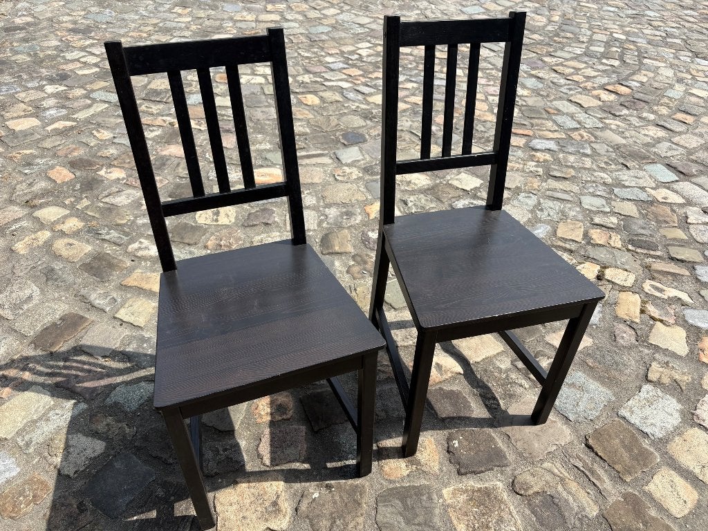 Ikea stoelen, Ophalen, Gebruikt, Twee, Bruin