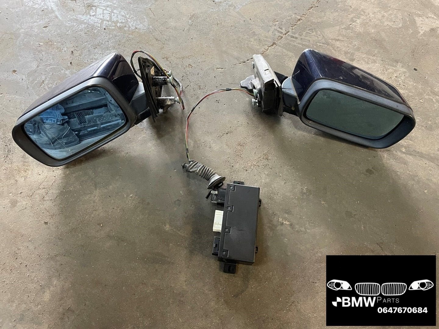 Spiegel links rechts Bmw 5-Serie E39 facelift orient blauw, Auto-onderdelen, Gebruikt, -, -, Ophalen of Verzenden