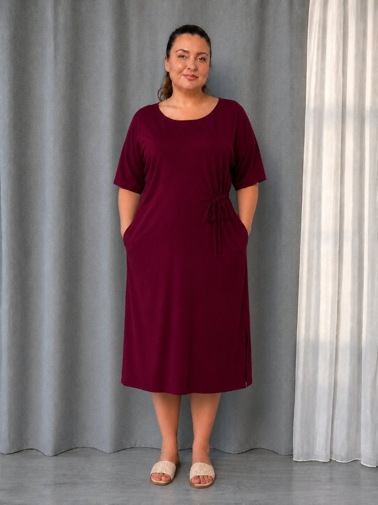 Zwarte maxi Bordeaux jurk van 100% viscose -2XL, Maat 46/48 (XL) of groter, Nieuw, LEGGERI, Ophalen of Verzenden