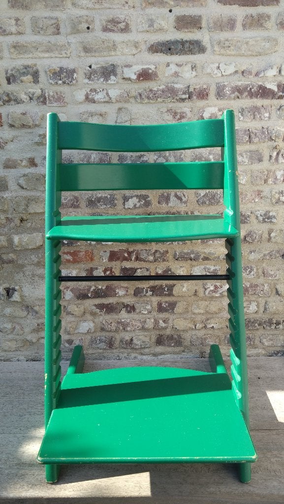 Stokke Tripp Trapp Grasgroen, Ophalen, Gebruikt, Meegroeistoel, Aanschuifbaar