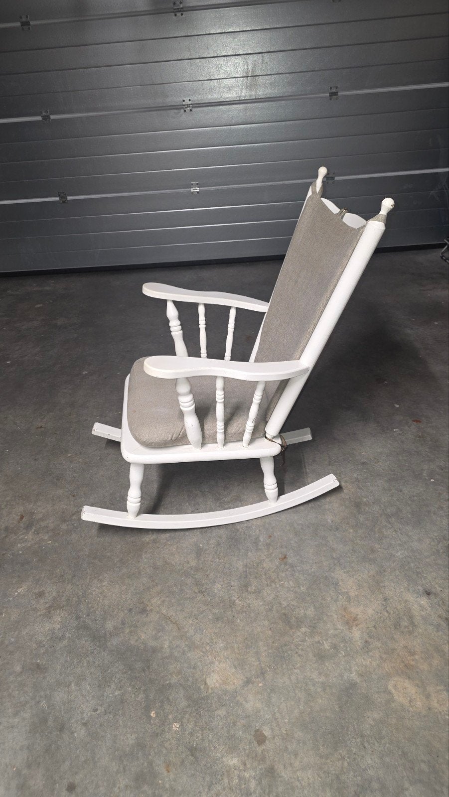 schommelstoel, Enlèvement, Comme neuf, Blanc, Bois