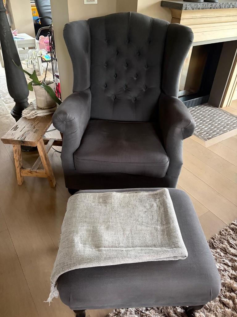 fauteuil, Huis en Inrichting, Fauteuils, Zo goed als nieuw, Stof, 75 tot 100 cm, Minder dan 75 cm, Ophalen