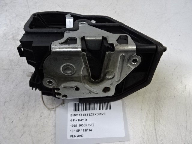 SERRURE DE PORTE AVANT DROITE BMW X3 (E83) (7202146), Utilisé, Droite, BMW