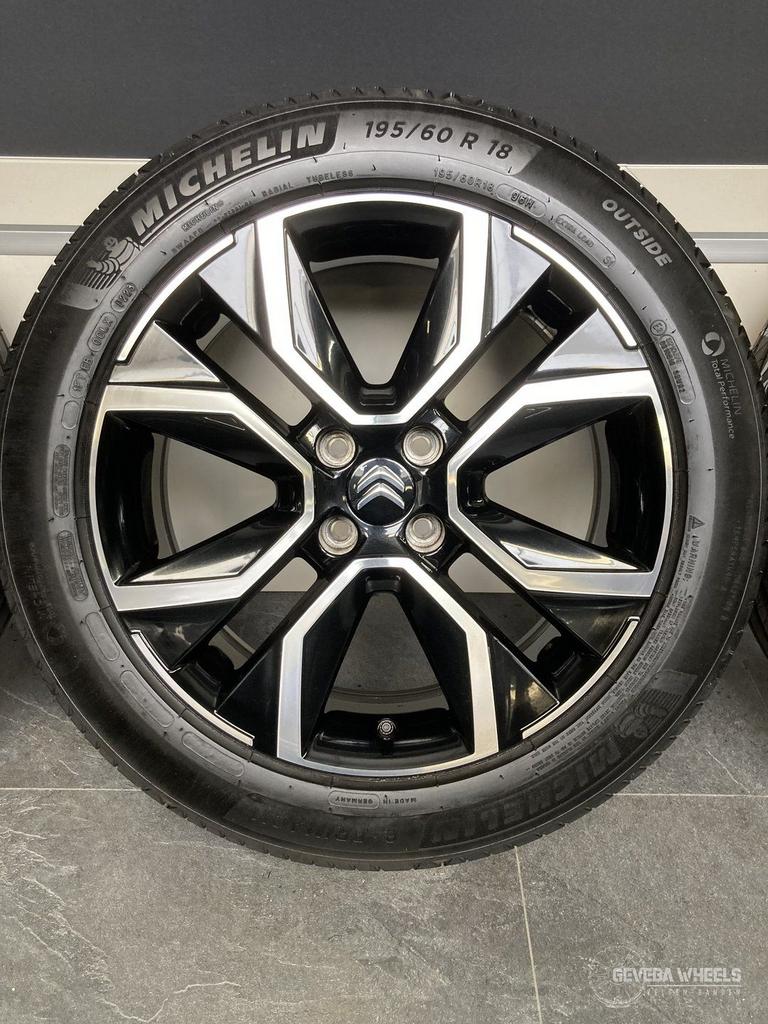 18” originele Citroen C4 / C4 X velgen + banden 4x108 983348, Auto-onderdelen, Banden en Velgen, 18 inch, Gebruikt, -, -
