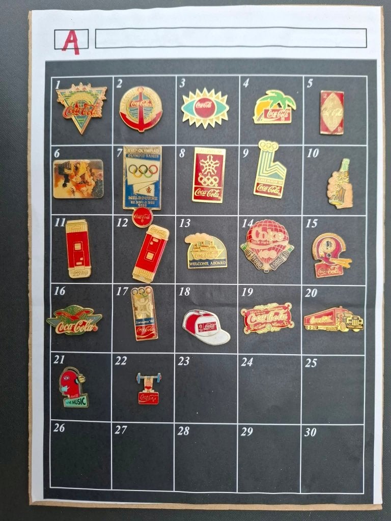 coca cola pin's, Enlèvement ou Envoi, Comme neuf, Marque, Insigne ou Pin's