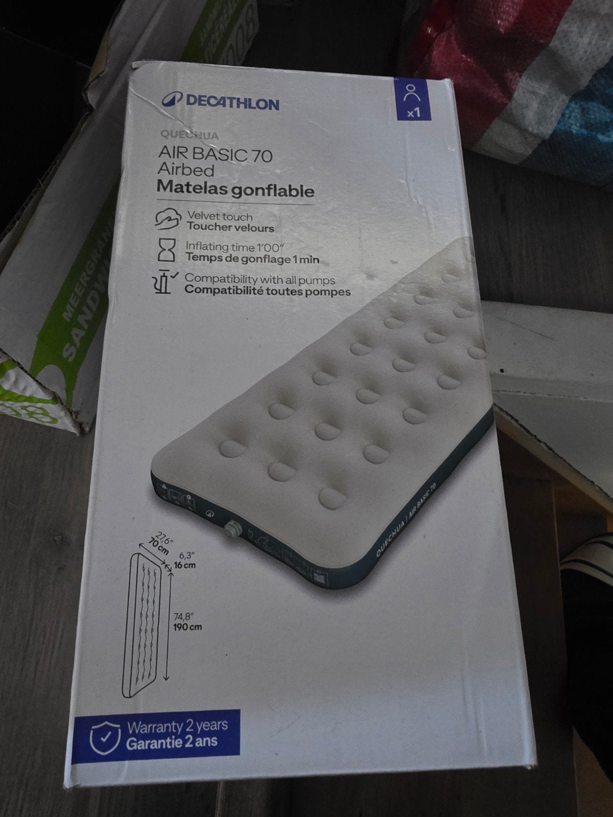 matras kamping, Enlèvement