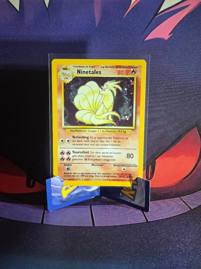 Pokémon Ninetales Holo 12/102 Base Set NL, Ophalen of Verzenden