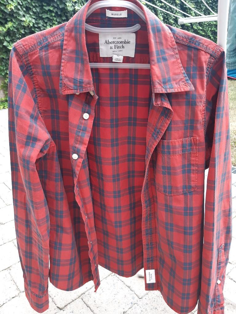 Hemd Abercrombie & Fitch – maat S, Enlèvement ou Envoi, Rouge, Abercrombie & Fitch, Tour de cou 38 (S) ou plus petit