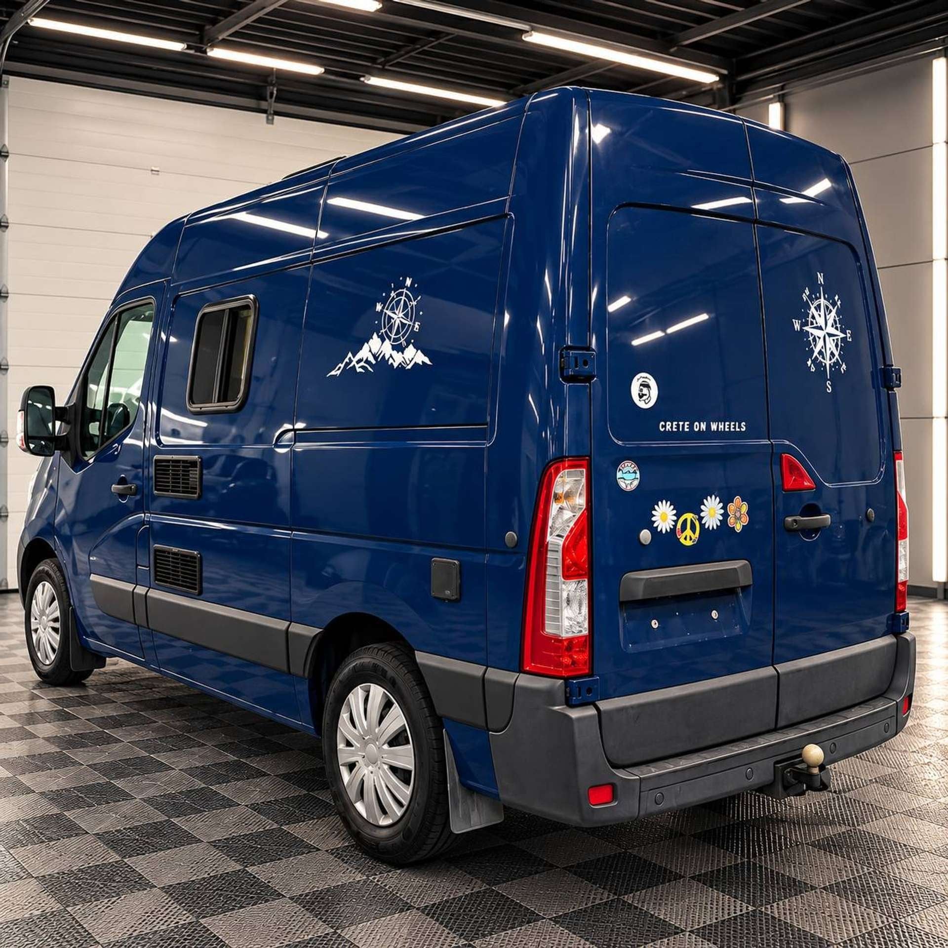 Opel Movano ZELFBOUWCAMPER 2.3 CDTi bj. 2016 173.300km, Auto's, Euro 5, Zwart, Blauw, Bedrijf